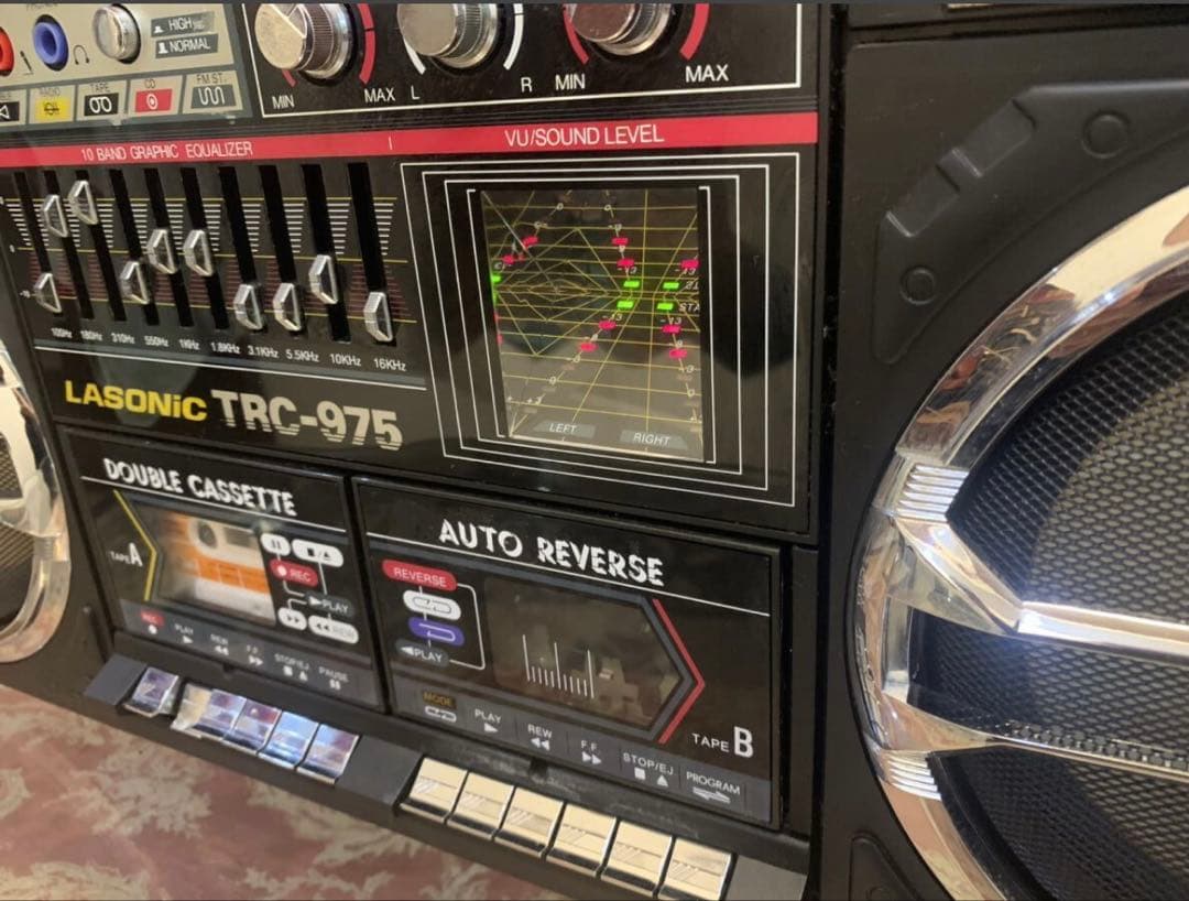 希少LASONIC ラソニックTRC-975 ビッグダブルカセット 中古動作品