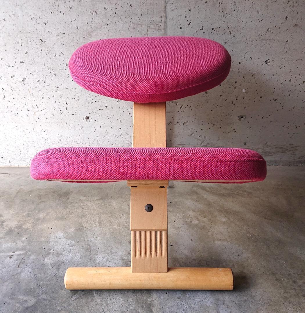 サカモトハウス バランスチェアイージー【良品】 　ピンク　カバー付き