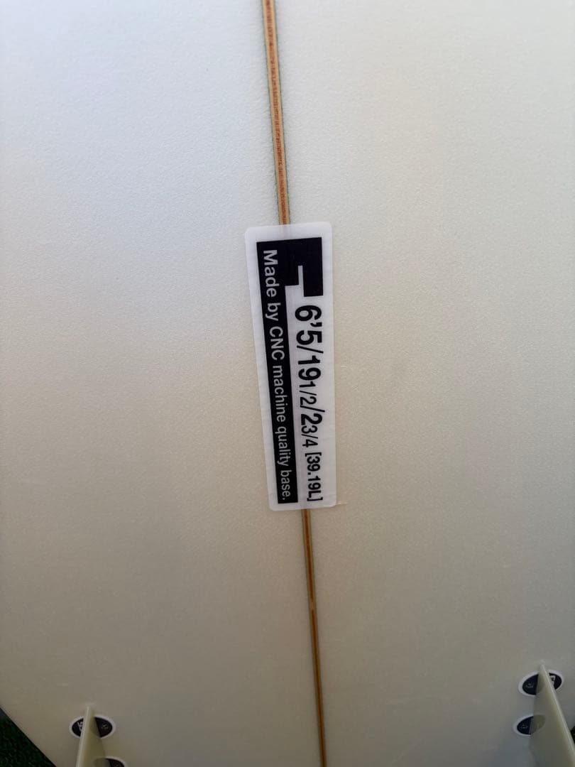 SURFCO サーフボード 6'5\" フィン　fCS