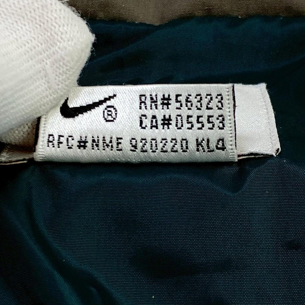 ナイキ 90s 白タグ ダウンジャケット 刺繍ロゴ 肉厚 ヌプシ XL　D487