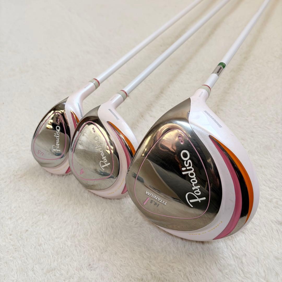超豪華 ブリヂストン/PARADISO 初心者 レディース ゴルフクラブセット
