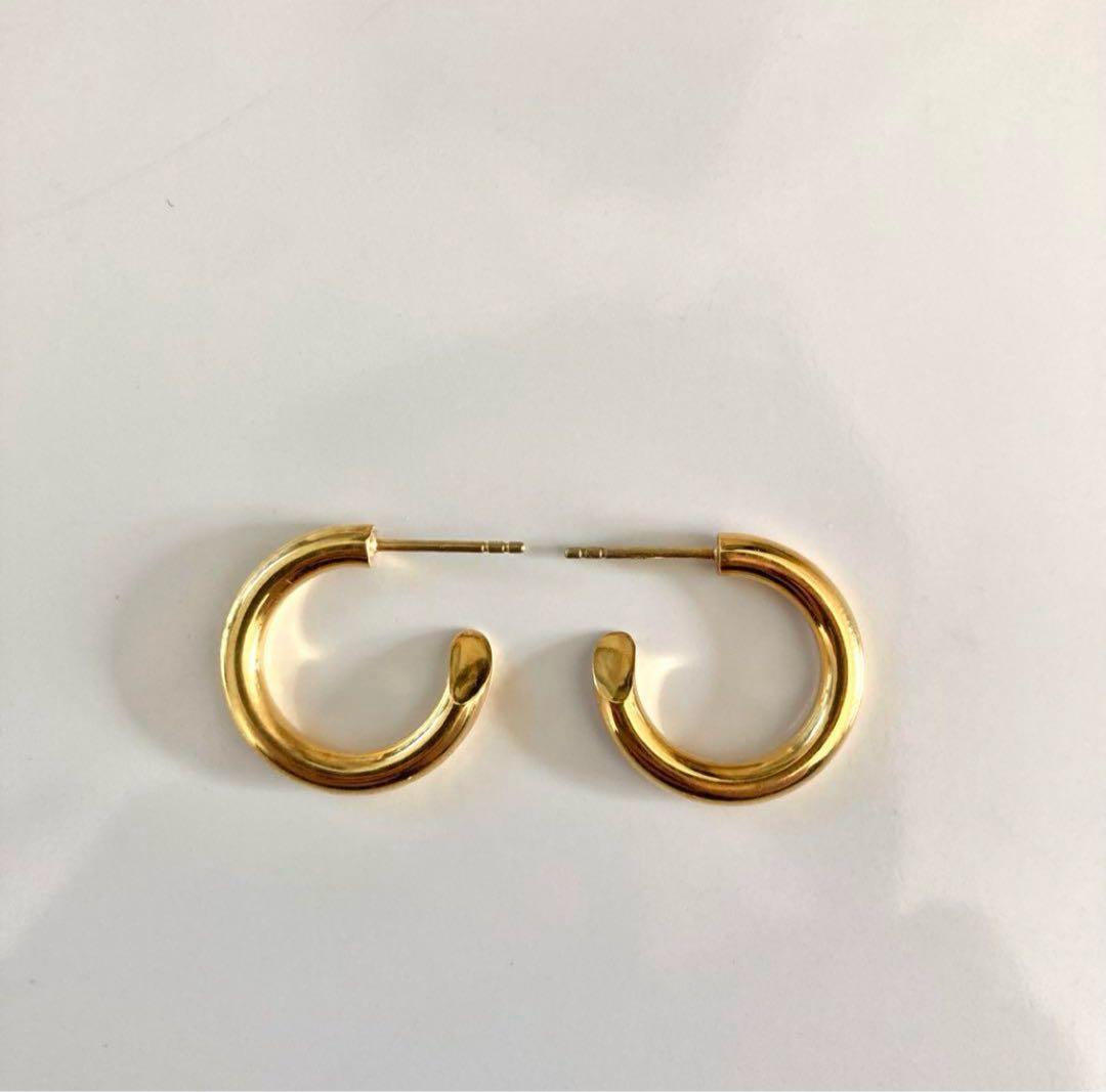 ゴールド　両耳　3.5×21mm 18k シルバー925 501同サイズ山田涼介