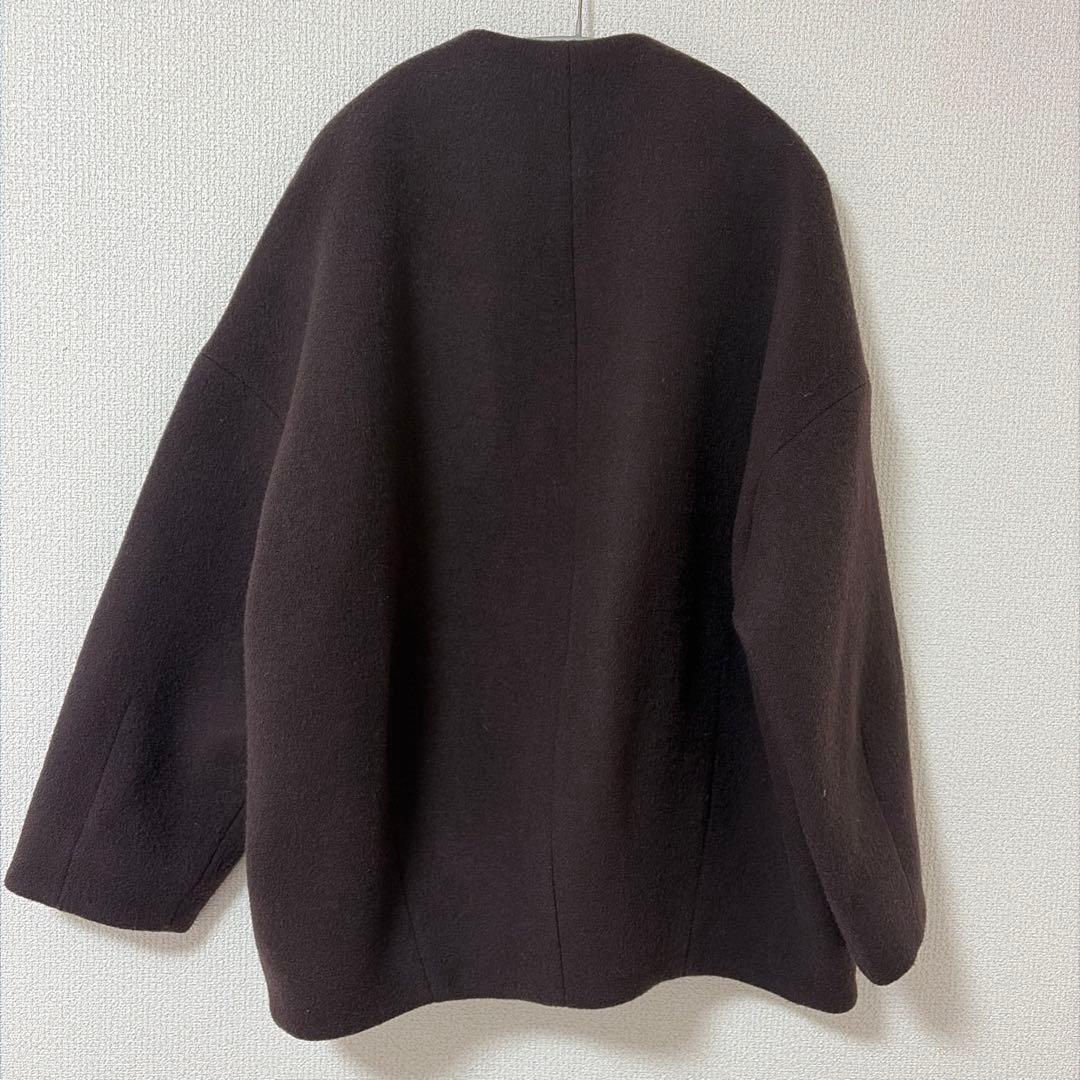 ELENDEEK フォルムショートウールコート