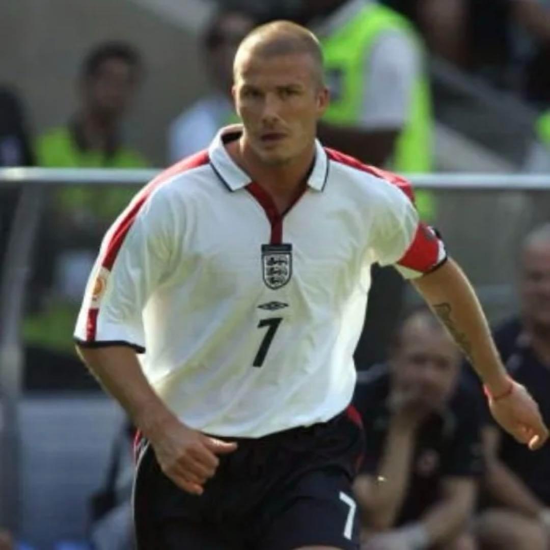 【★ベッカム】 2004年 イングランド代表 7 サッカー ゲームシャツ 2XL