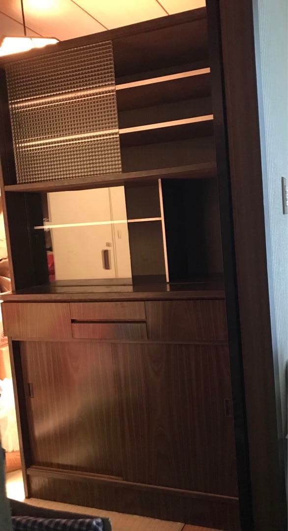 食器棚　昭和レトロ　ヴィンテージ　匿名配送