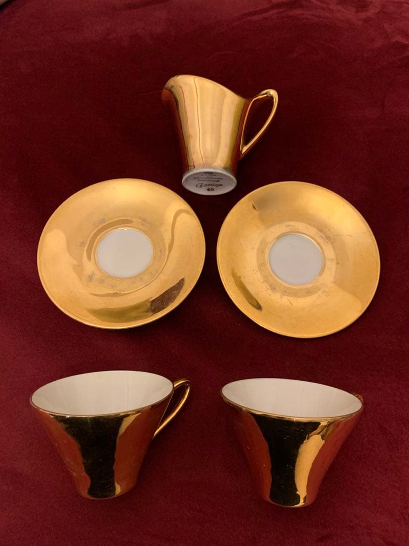 アンティーク　BAVARIA ドイツ製　カップ&ソーサー　ミルクピッチャー