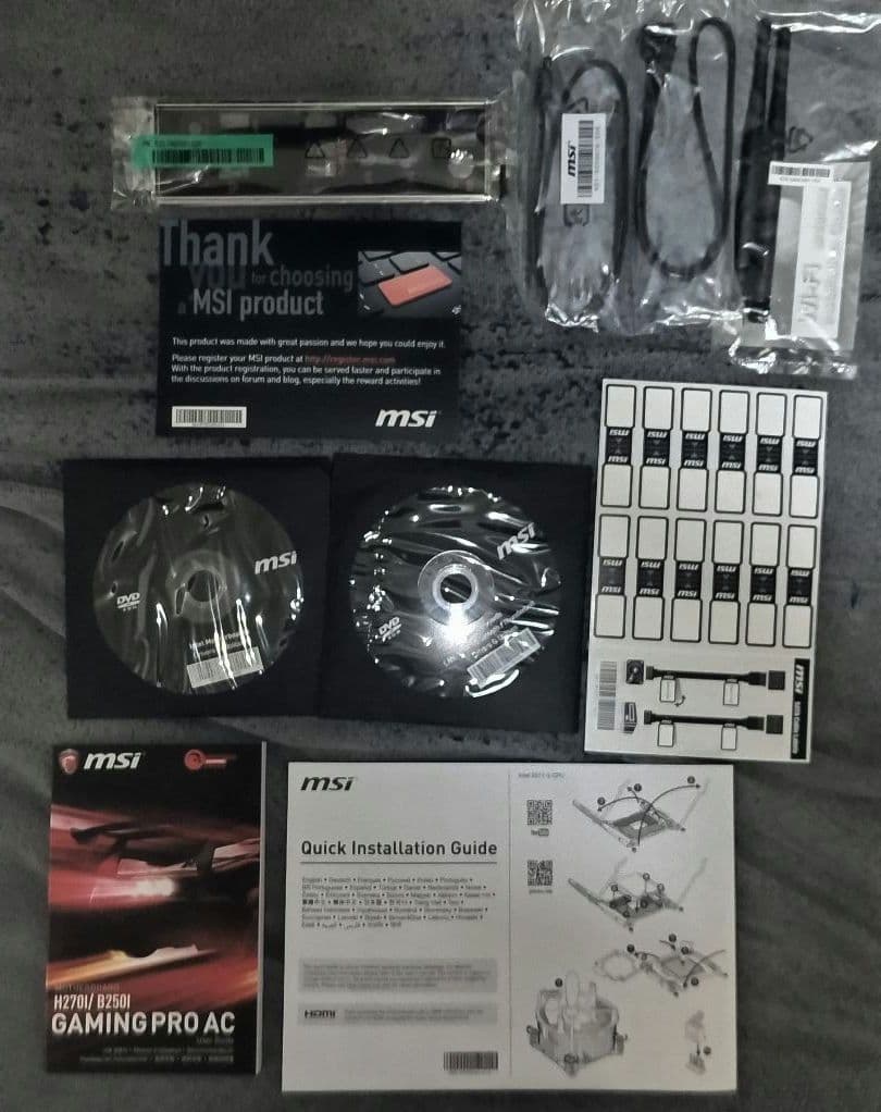 美品 H270I GAMING PRO AC 16GB i7 7700 セット