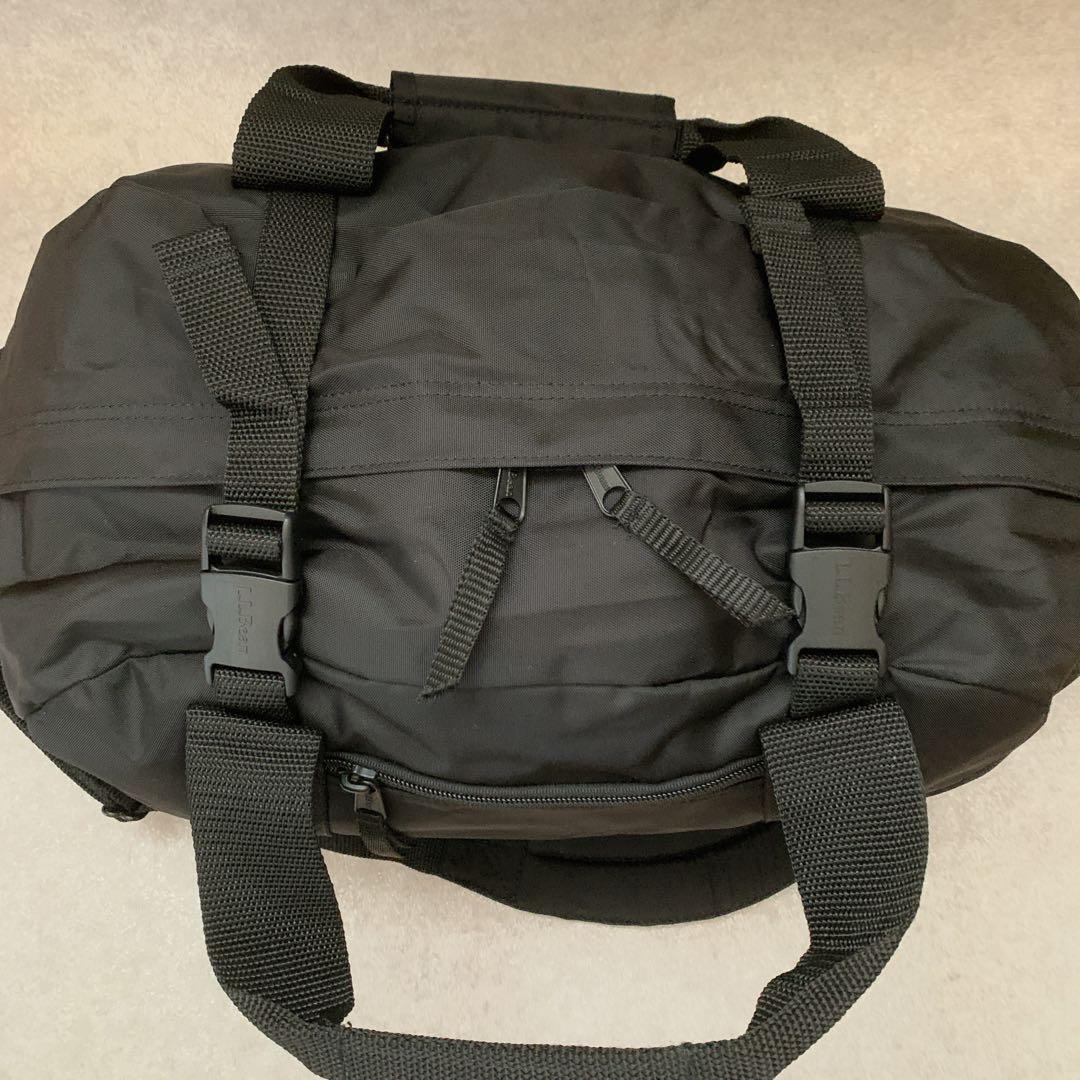 美品✨　L.L.Bean ブラック ダッフルバッグ　人気サイズS