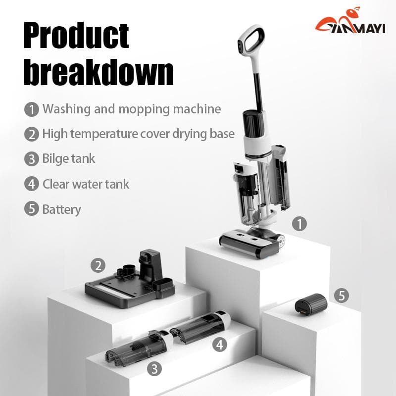 スティッククリーナー 水吹き電動拭き掃除 吸引 電解水で手を汚さない水拭き掃除機