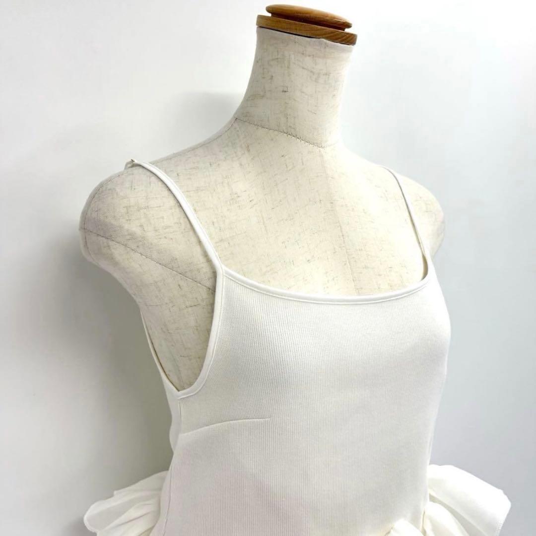 美品MaisondeDolce　blossom cami　キャミソールFホワイト