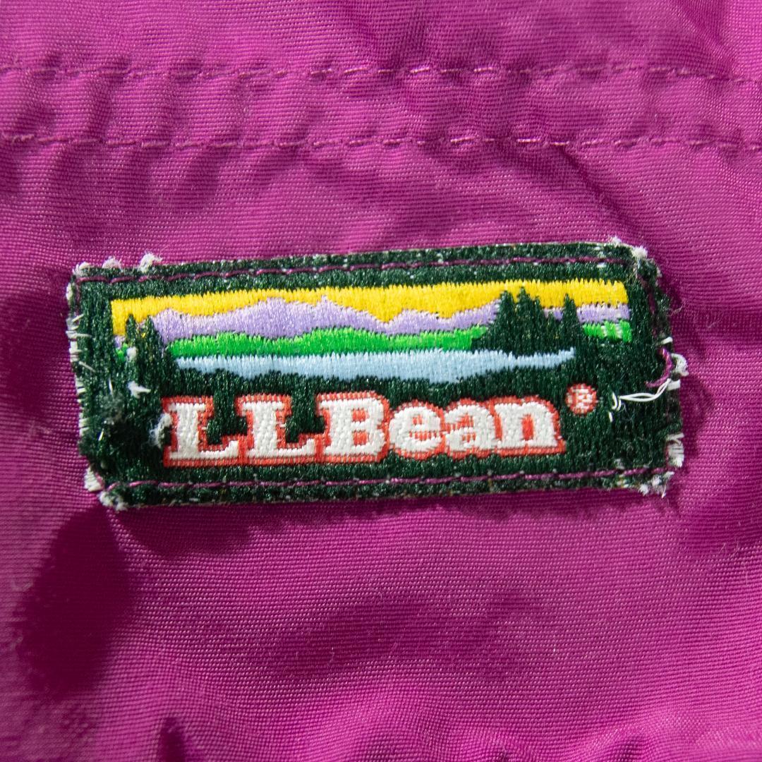 エルエルビーン　アノラックパーカー　中綿入り　プルオーバー　ピンク　パープル