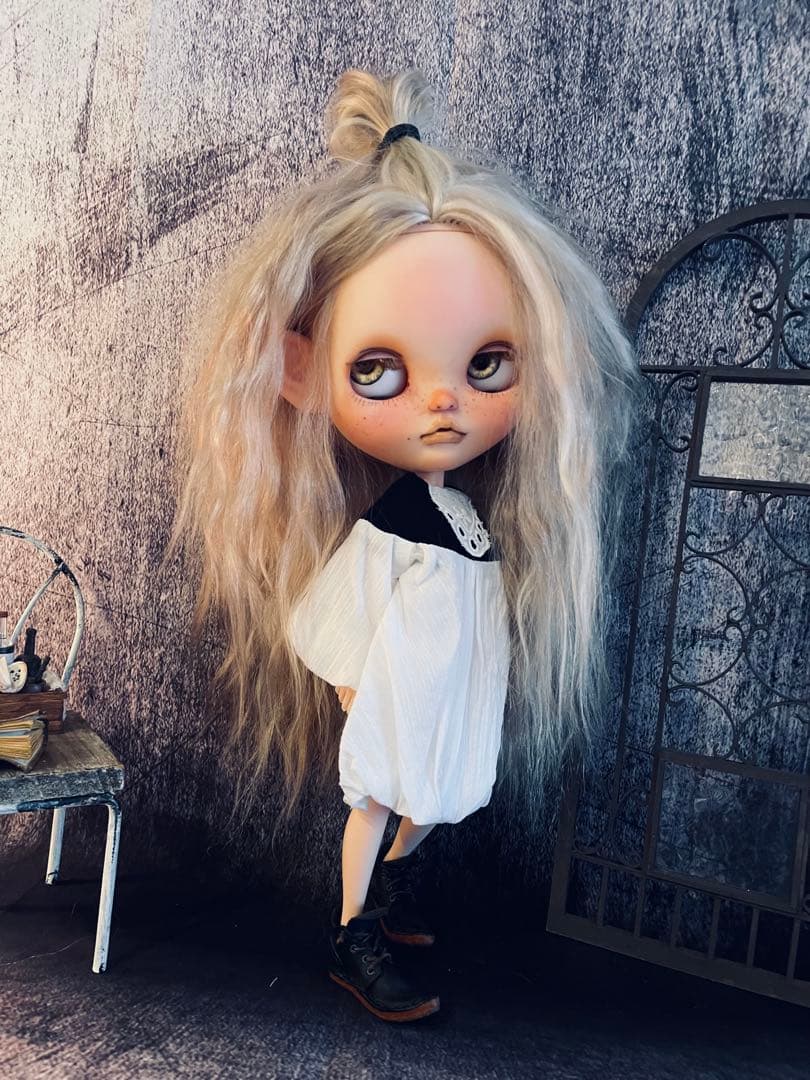 【専用】カスタム ブライス ビジューブリリアント頭皮付きモヘアアウトフィット付属