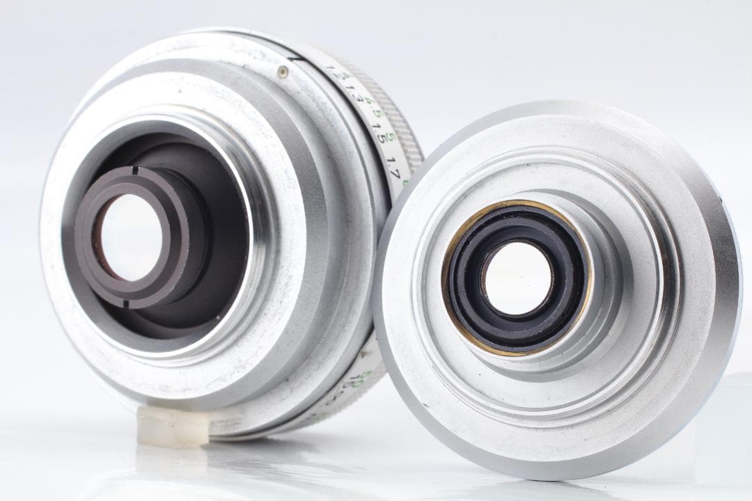 【美品　整備済】オーカー色 Canon Demi C 50&28mm #1145