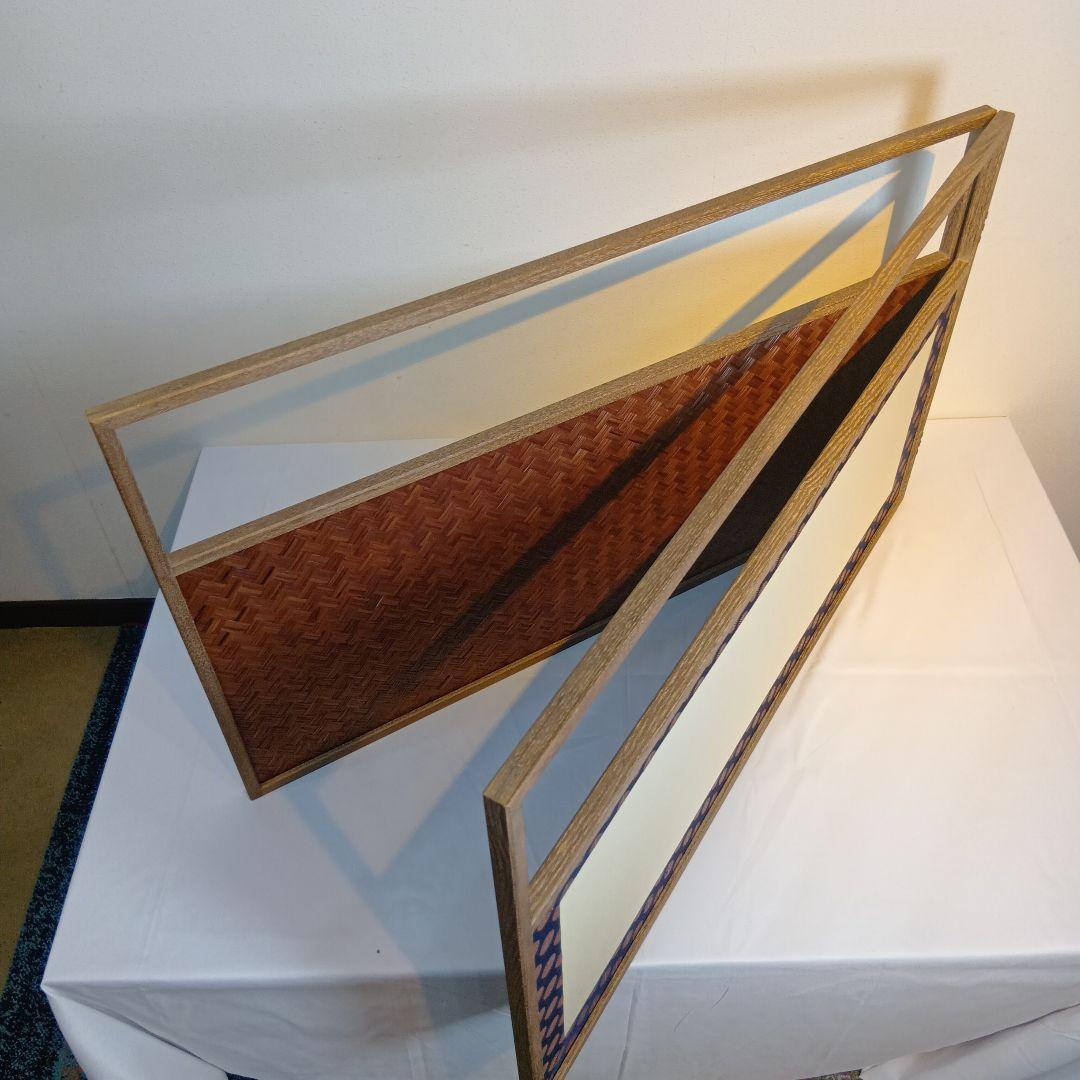 茶道具　風炉先屏風　網代　美品