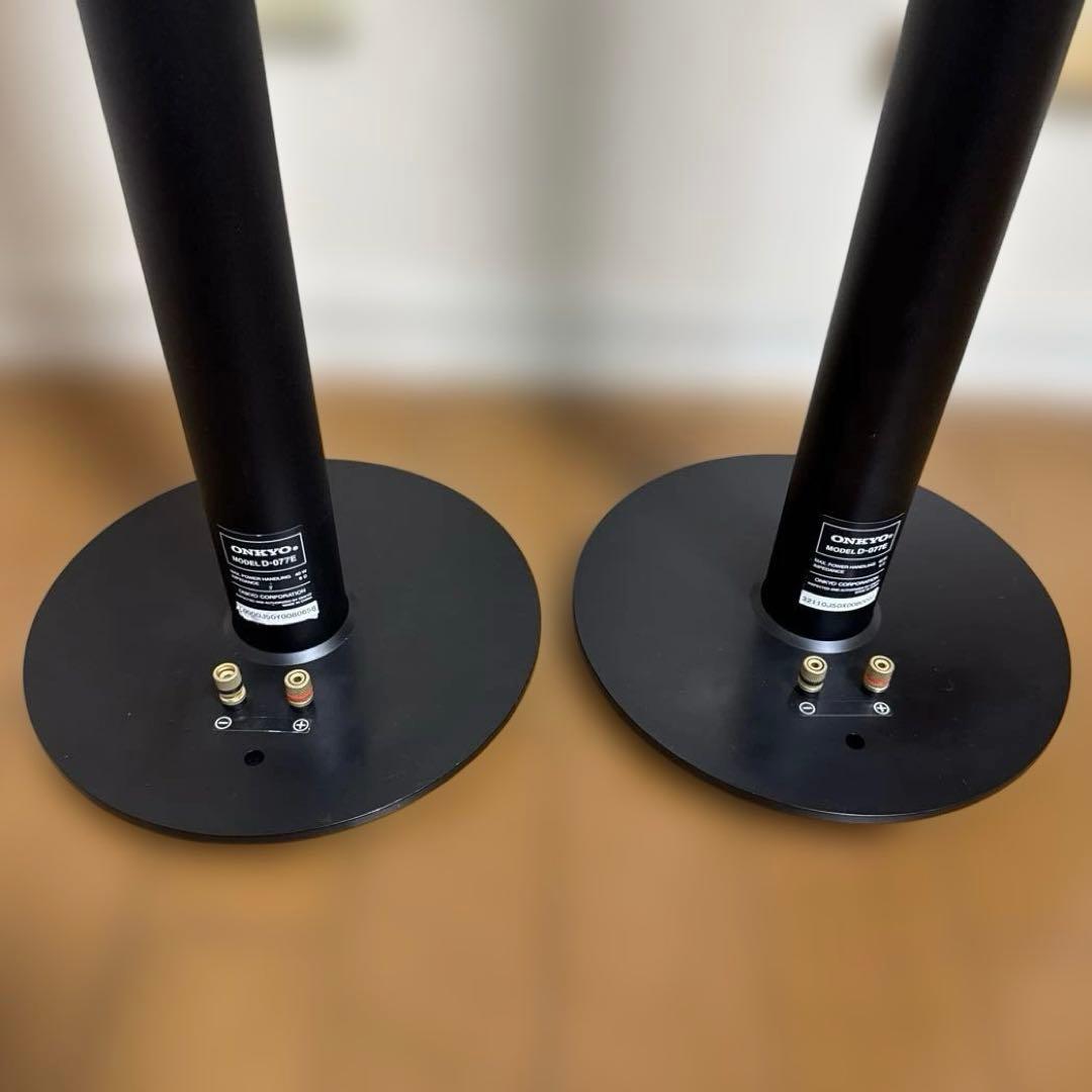 ONKYO スピーカースタンド 2本セット ブラック