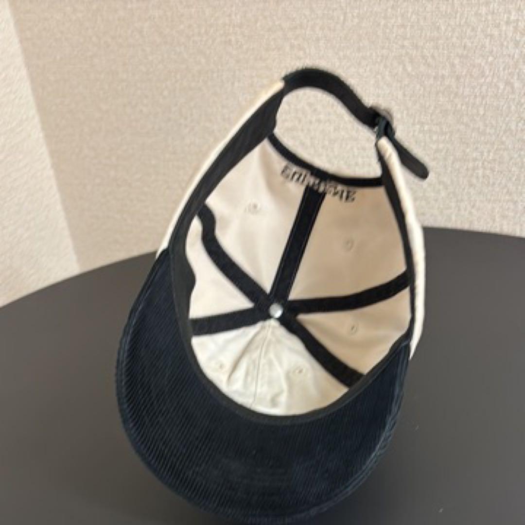 SUPREME Sロゴ キャップ ホワイト/ブラック