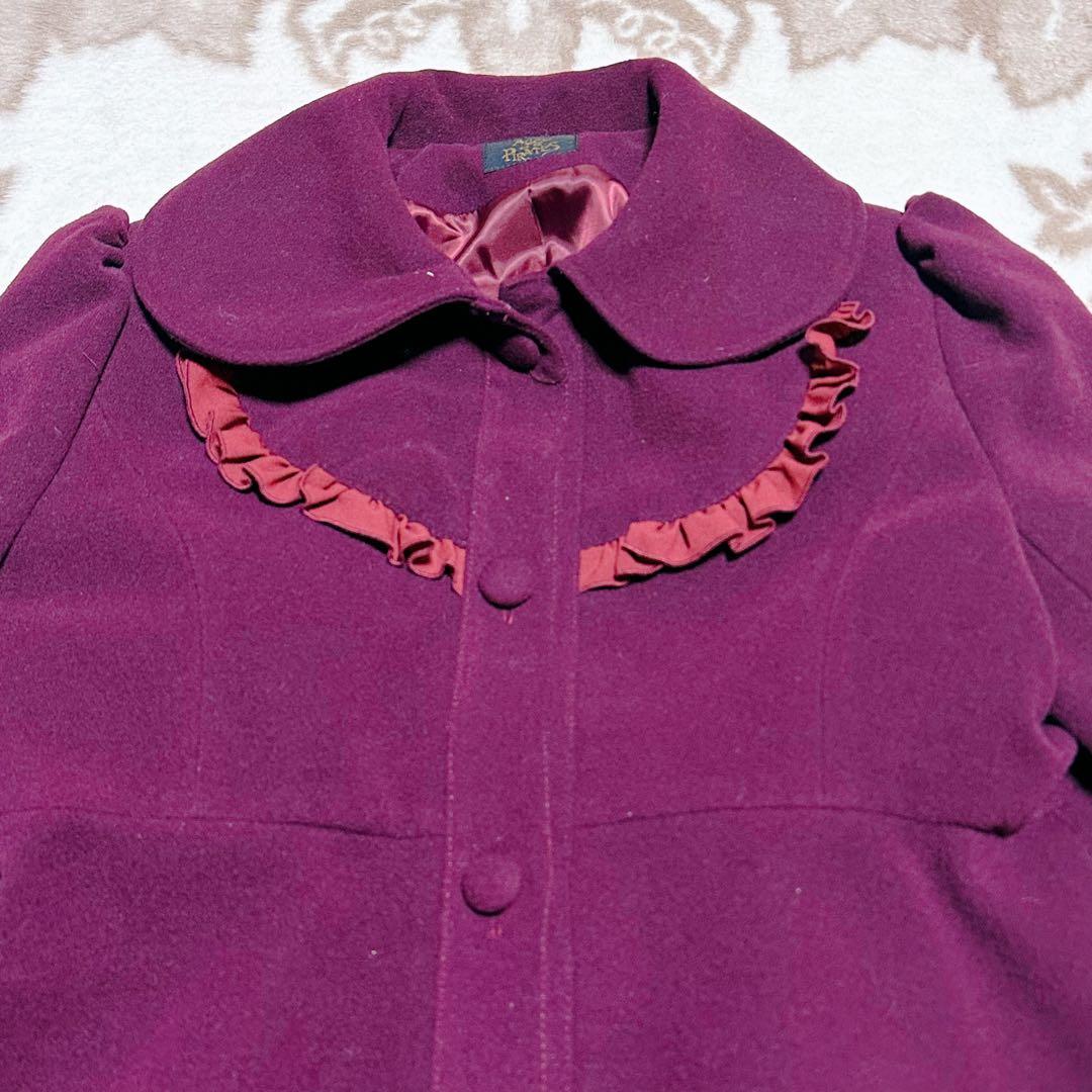 Alice and the Pirates フェザーローズ刺繍 ウール コート