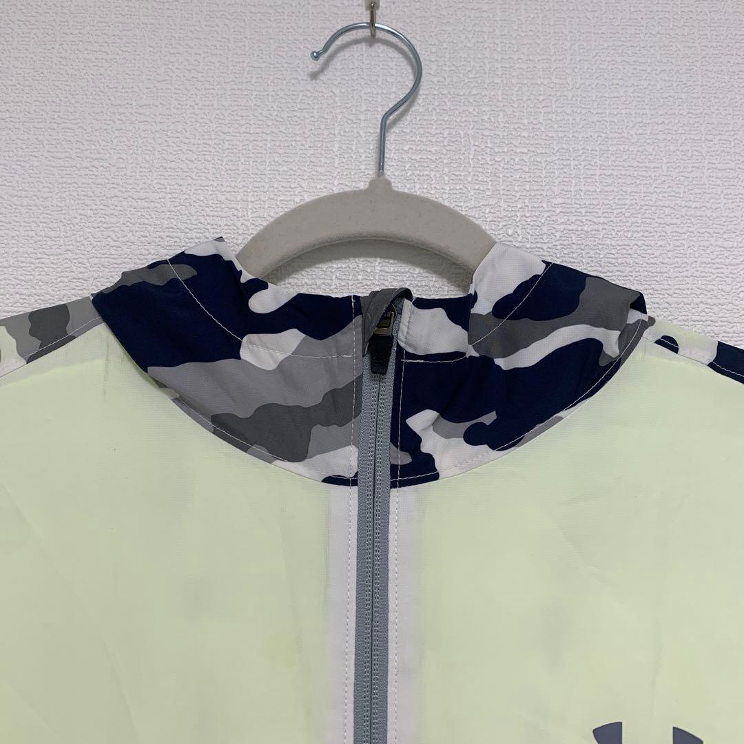 アンダーアーマー★メンズ ウィンドブレーカー ジャンパー 2XL 迷彩 蛍光