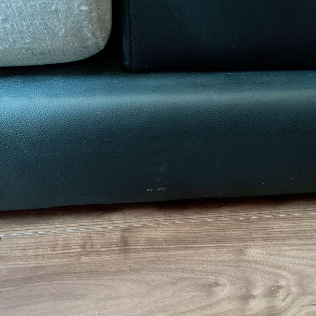 ニトリ 2人用 布張りソファ ポーション2KD GY