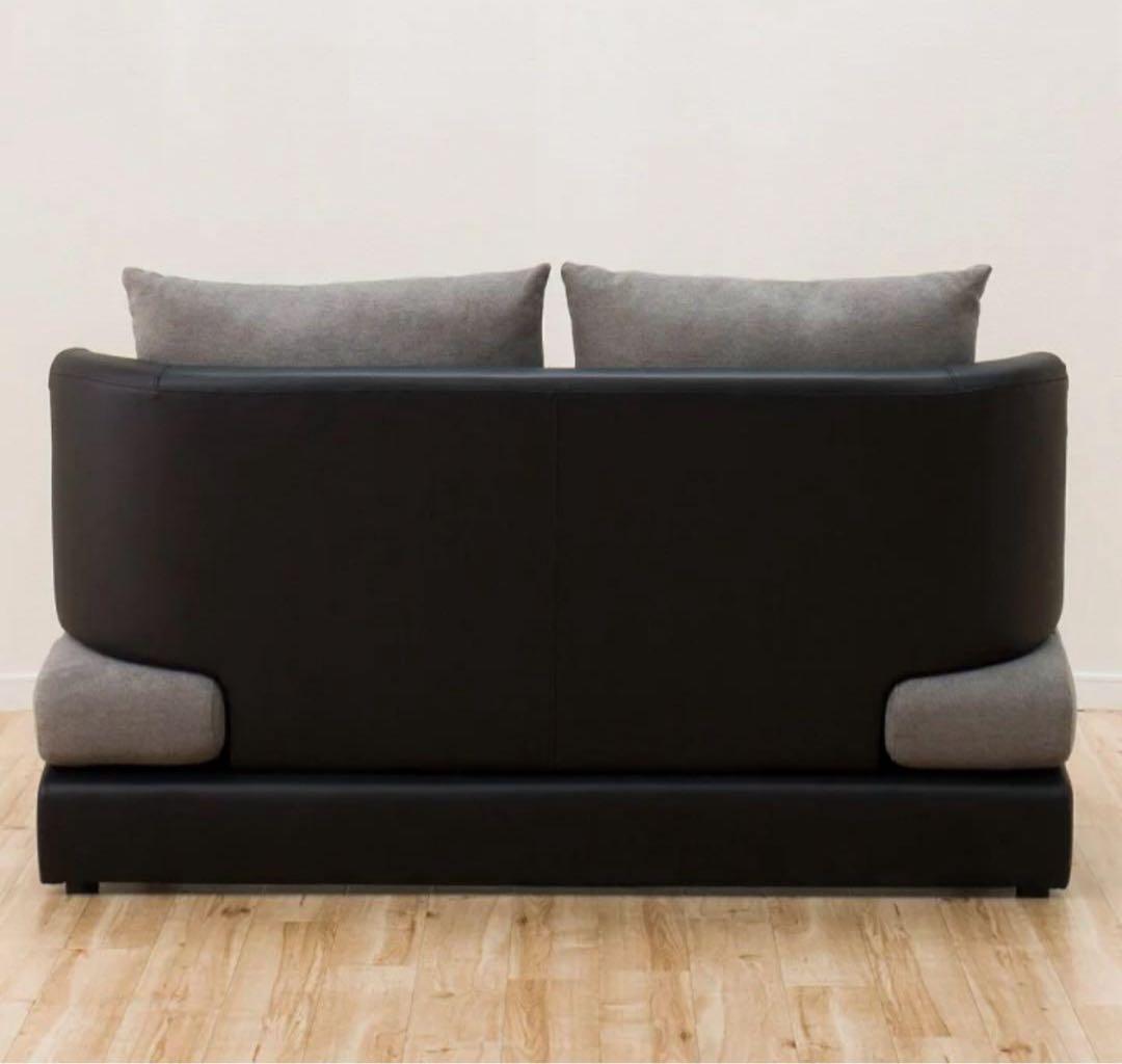 ニトリ 2人用 布張りソファ ポーション2KD GY