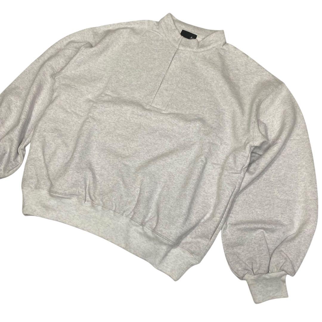 新品未使用As, エス Mockneck Sweat Pullover グレー