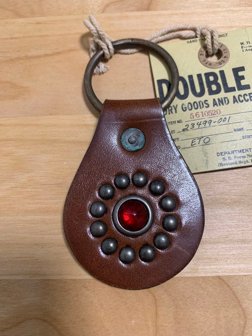 新品未使用タグ付き　RRL ダブルアールエル レザー キーホルダー キーリング