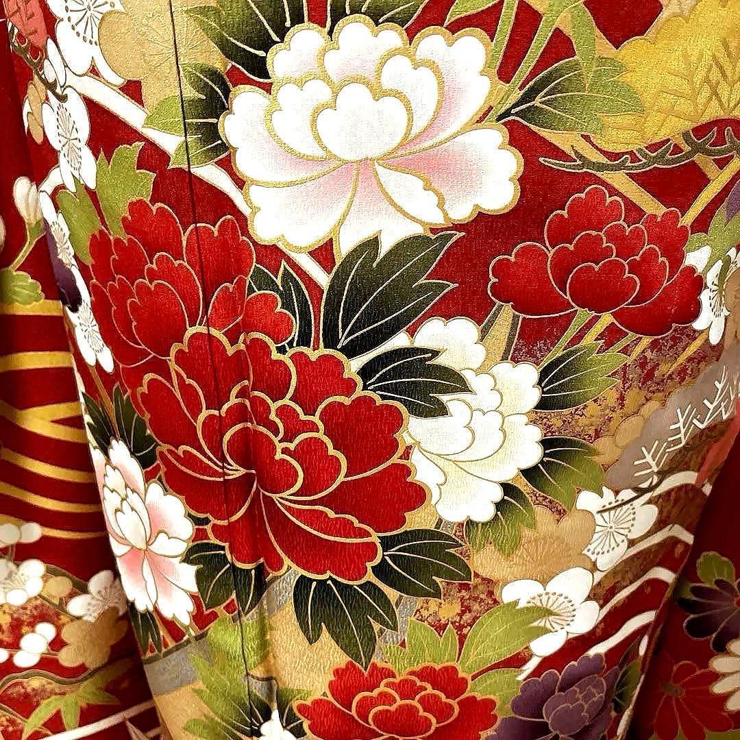 振袖フルセット　松竹梅　手描き友禅　成人式振袖　振袖　良家のお嬢様