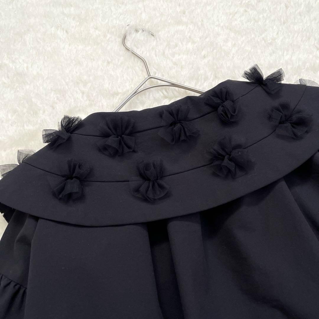 美品　ロージーモンスター　fluffy tulle blouse ブラック