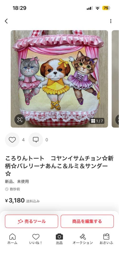 ハンドメイド　ころりんトート　コヤンイサムチョン☆両面クリスマスあんこちゃん☆