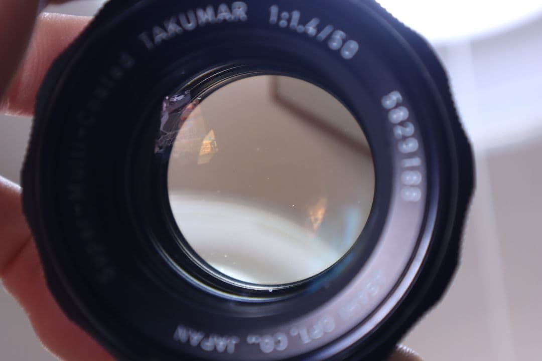 レンズ(単焦点) PENTAX SuperMultiCoatedTAKUMAR 50mm f1.4