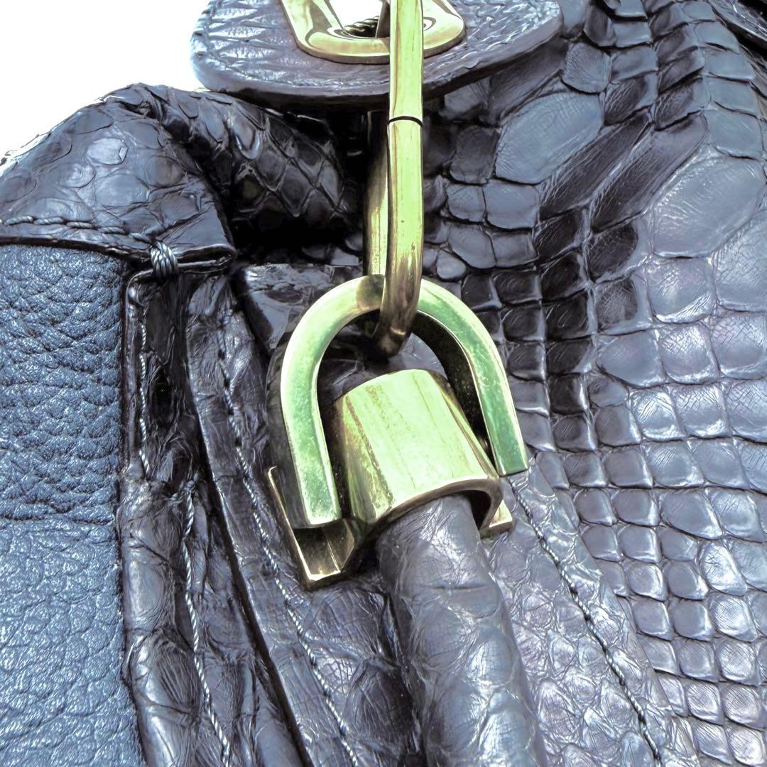 【美品】Chloe クロエ　パラティ　パイソン　2way ショルダーバッグ