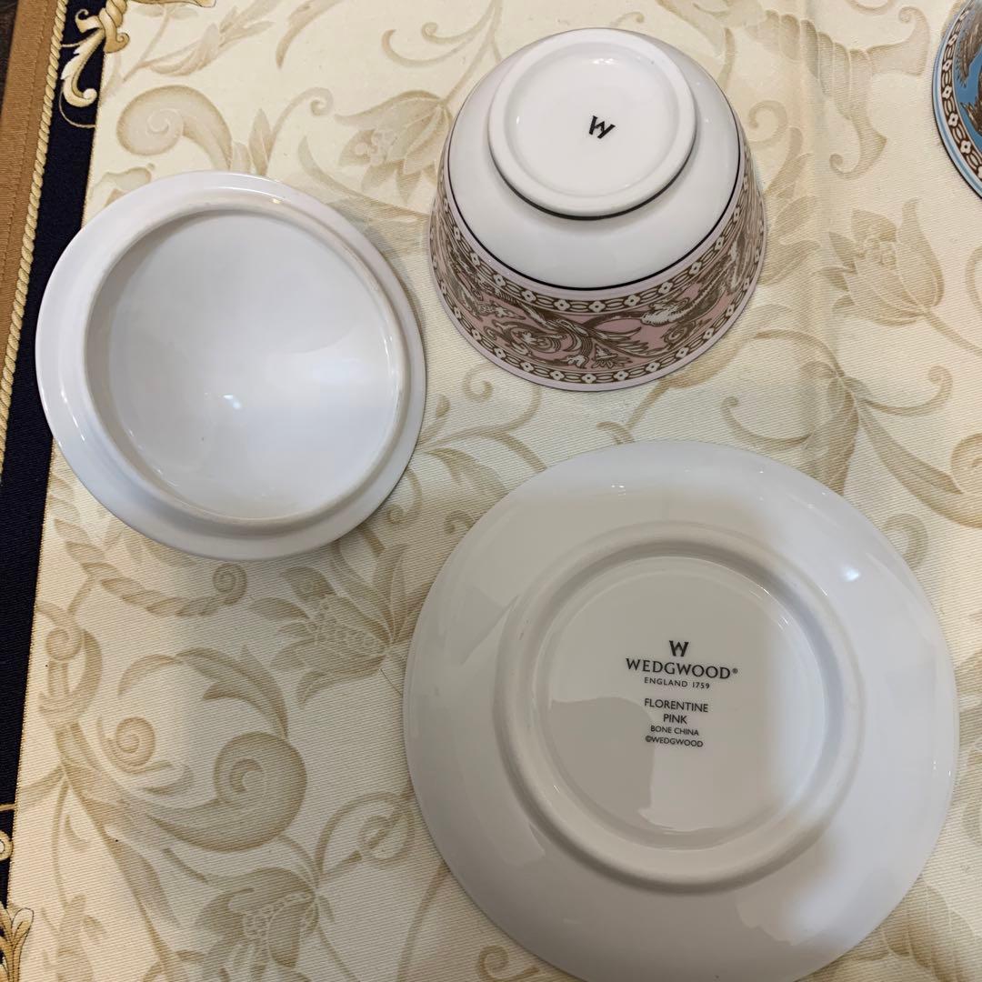 未使用　ウェッジウッド フロレンティーン　ターコイズ　ピンク　オリエンタル