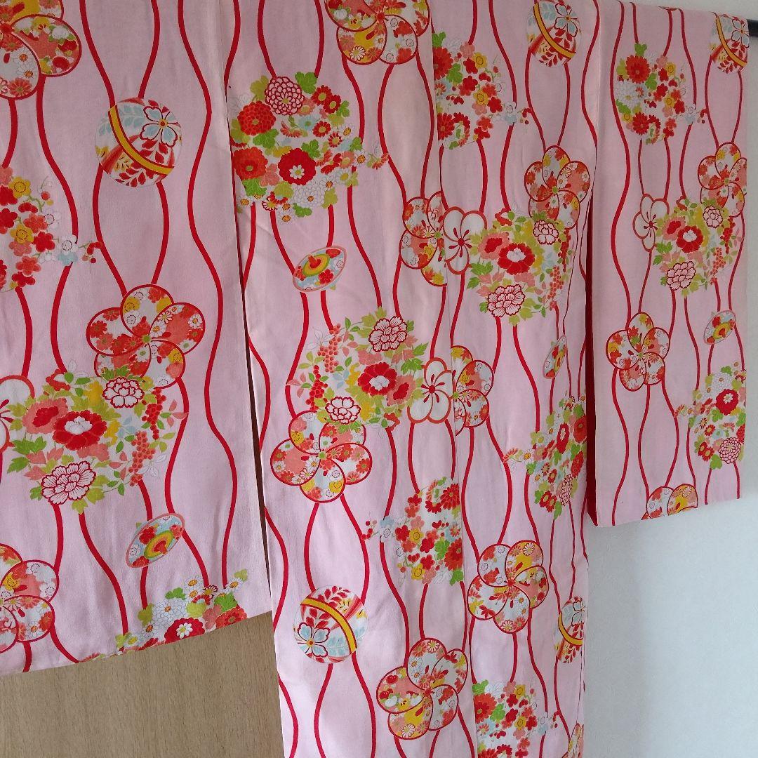 ゴ*ラ様 七五三　アンティーク　女の子着物　正絹　保管品