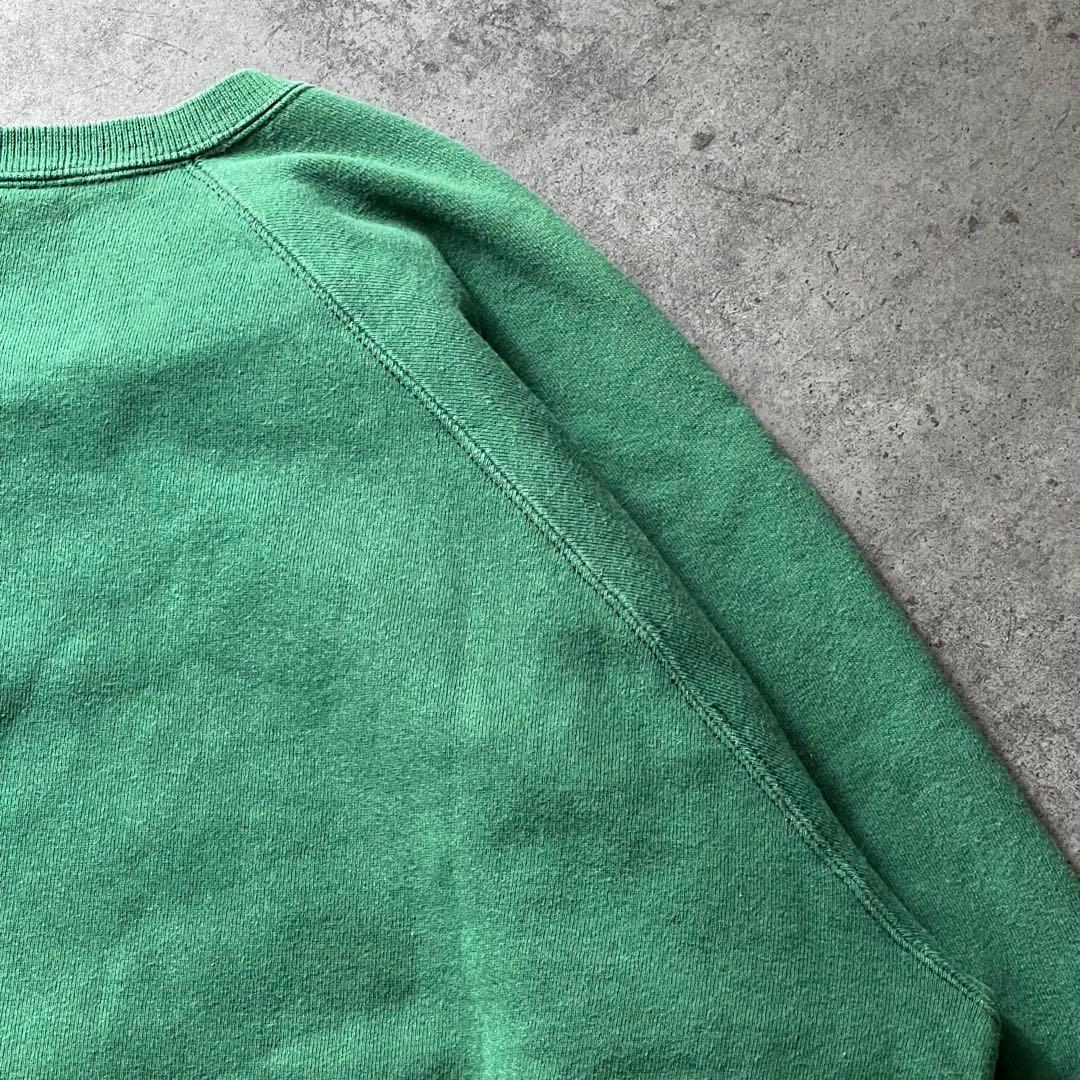 【即日発送・US古着】90s アディダス　トレフォイル　刺繍　スウェット　緑