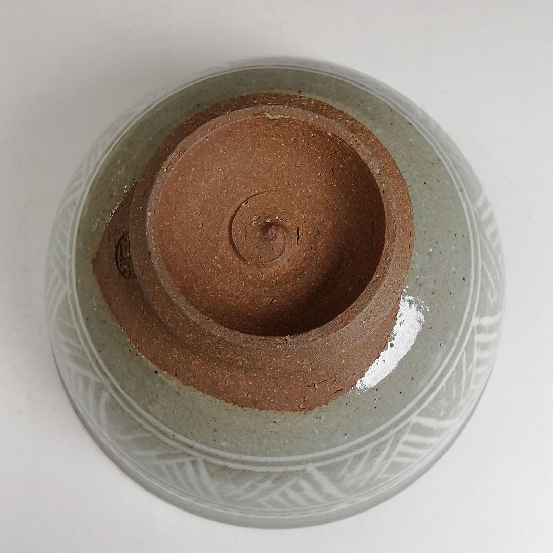 Ｔ９２０　数茶碗　十客『三島　数茶碗』『阿漕窯　翠峯 造』　共箱　茶道具