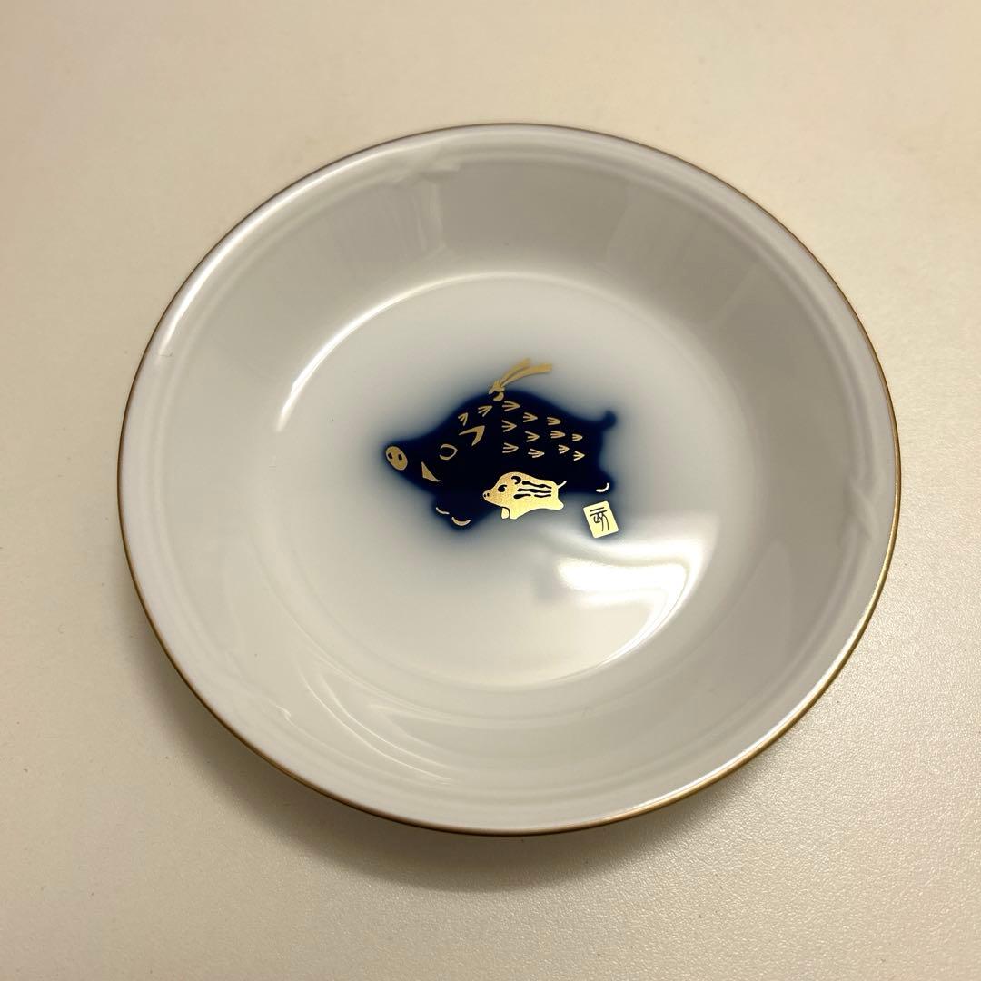【未使用】12枚セット 大倉陶園 干支 十二支 豆皿 非売品 小皿 ミニ皿