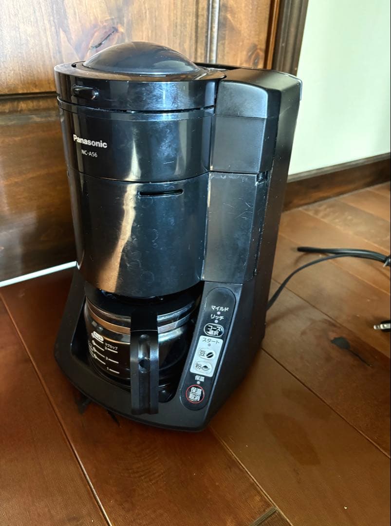 パナソニックコーヒーメーカー 全自動ミル付き沸騰浄水機能 （Panasonic)