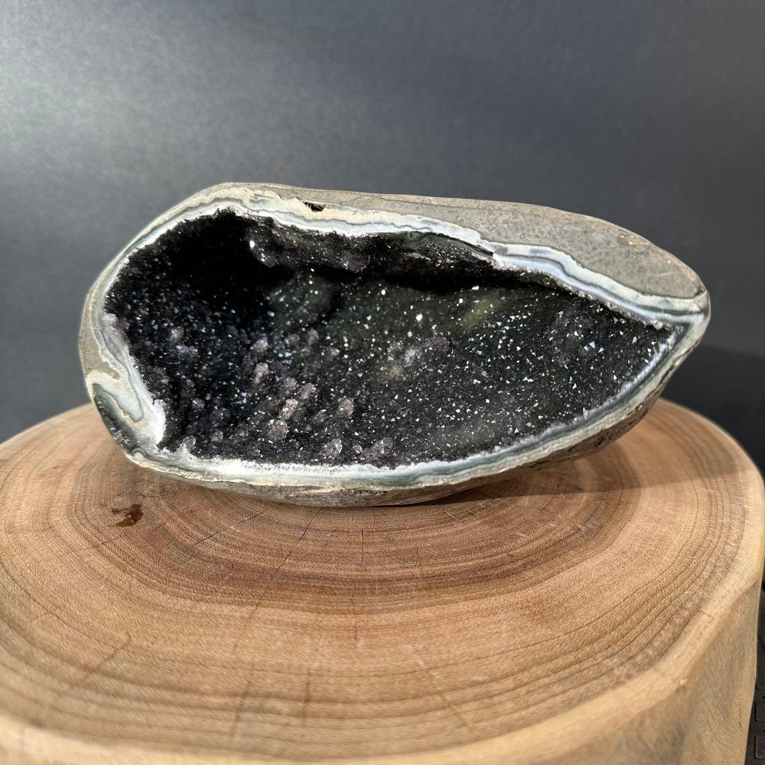 ウルグアイ産❣️天然石 シュガーグリーンアメジストのドーム　置物G.148