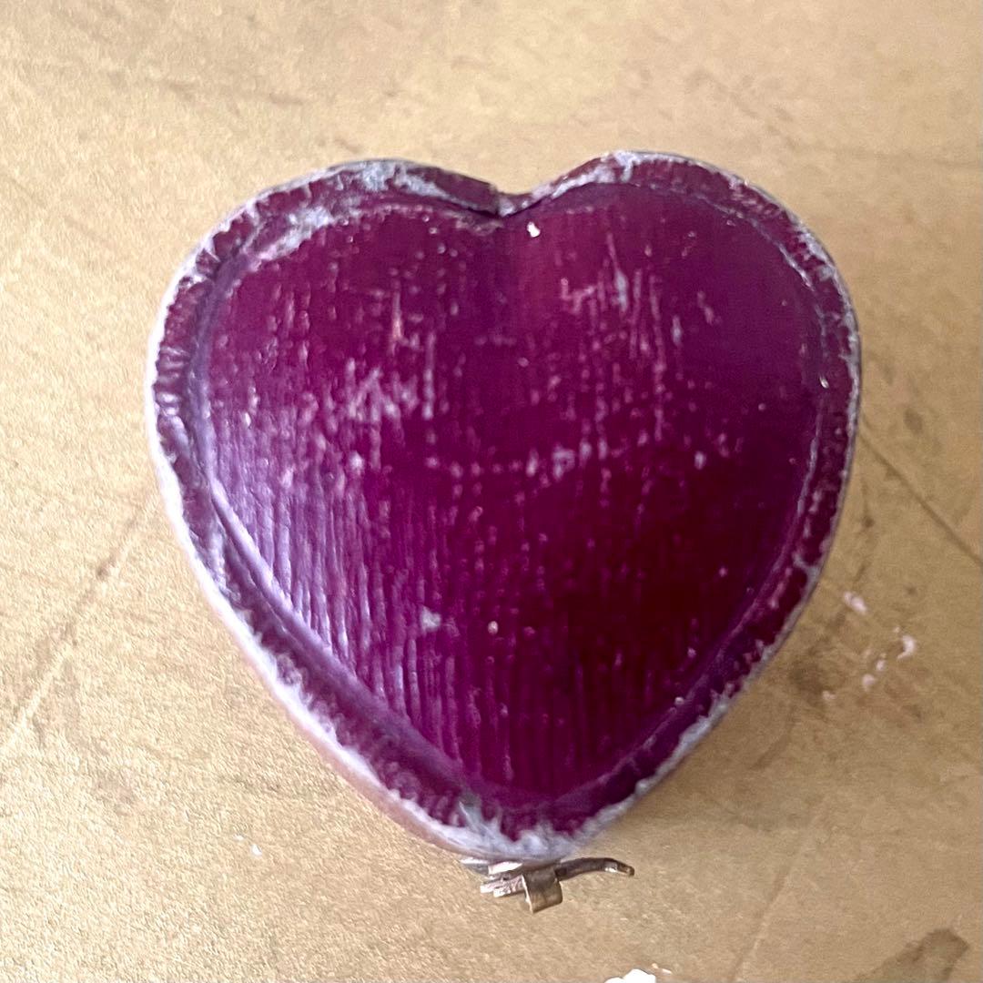 ハート型リング用ジュエリーボックス　アクセサリーケース　指輪フランスアンティーク