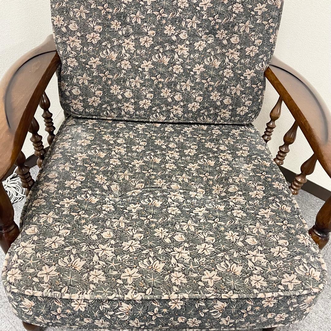 【美品】① カリモク WC6000 肘掛け椅子 1P一人掛けソファ