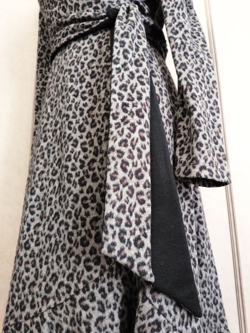 【DIANE von FURSTENBERG】レオパード ウール ワンピース☆