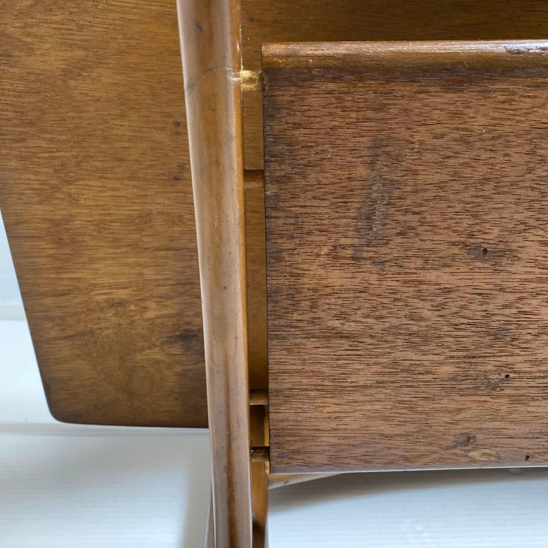 昭和レトロ コーヒーテーブル センターテーブル 応接テーブル 木製 棚付き 希少