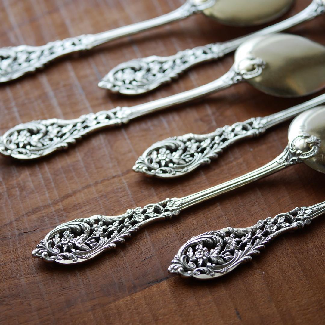 ◆アンティーク◆JeanGranvigne◆スプーン2本組（写真の6本のうち）◆