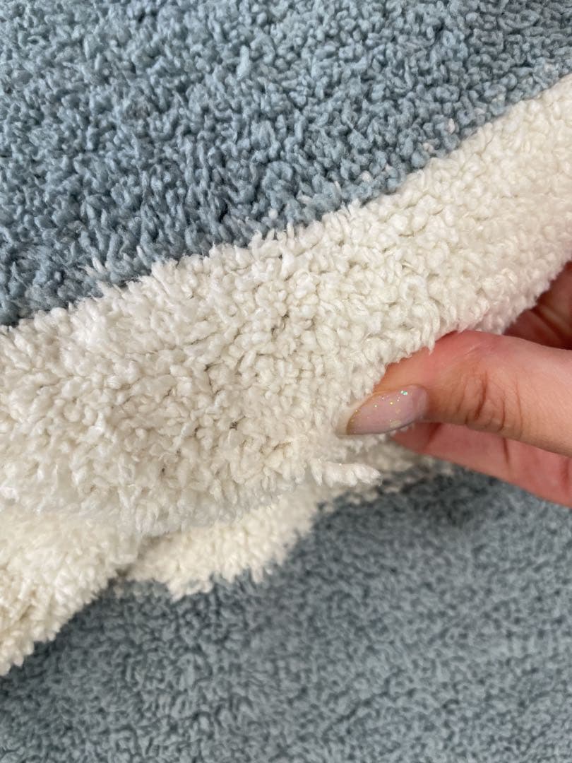 カシウエア　ハーフブランケット　ボーダー