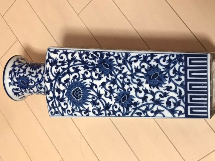 大明成化年製　染付花瓶　時代保証 絶品