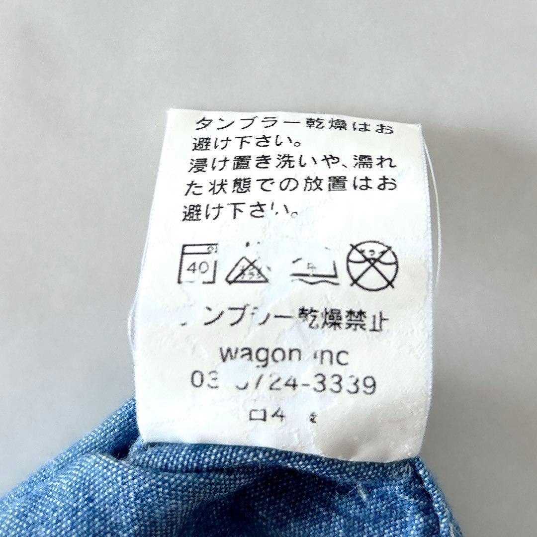 人気 マディソンブルー ハンプトン シャンブレー シャツ デニムシャツ 刺繍