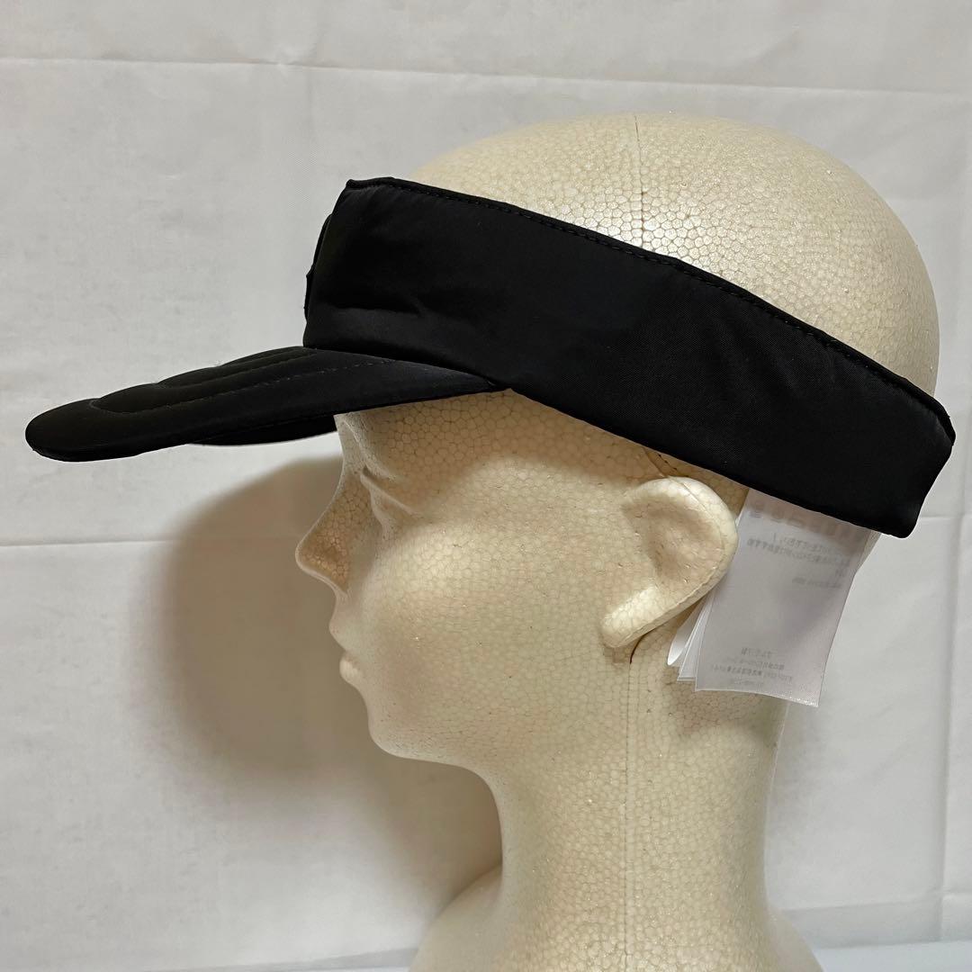 【MONCLER】 BERRETTO サンバイザー ロゴ入り