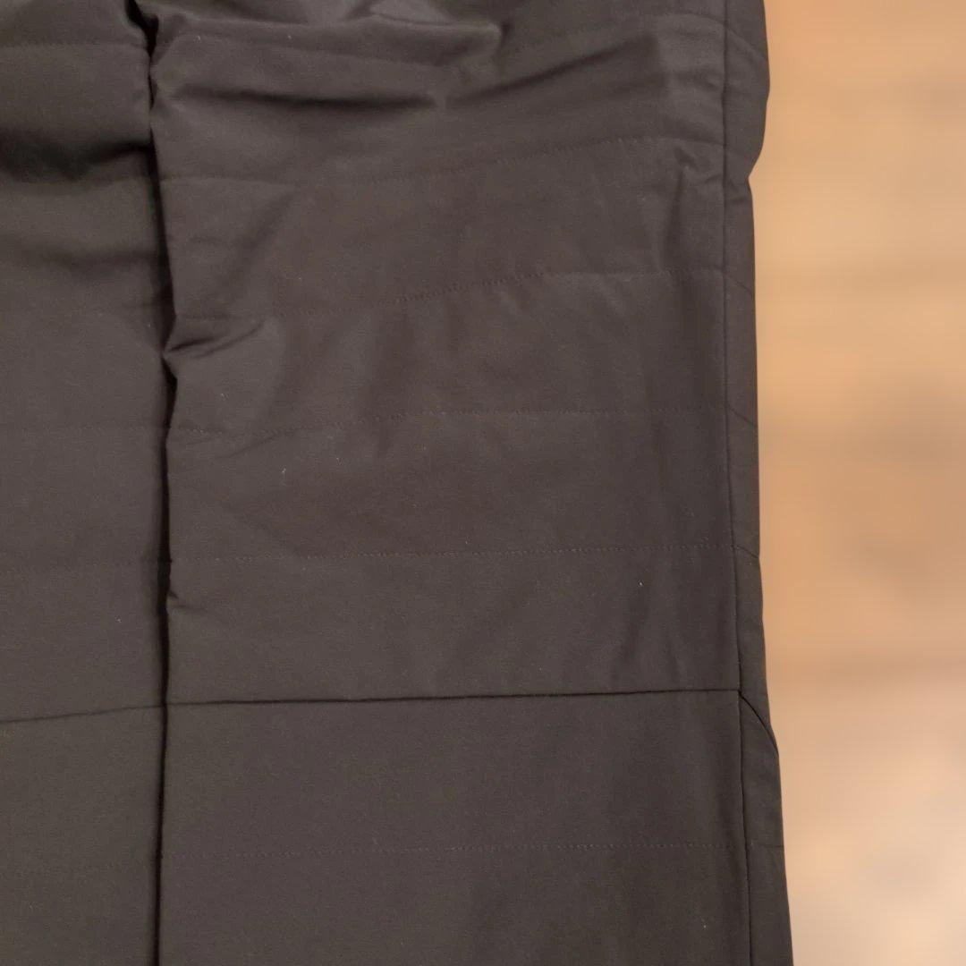 アディダスゴルフメンズ 中綿入り ブラック ゴルフパンツ 79暖パン