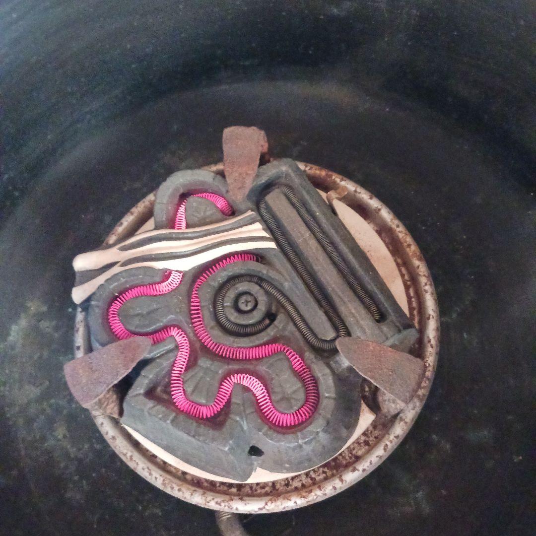 裏千家 風炉用 墨型電熱器 茶釜 釜環 敷板 風炉 セット