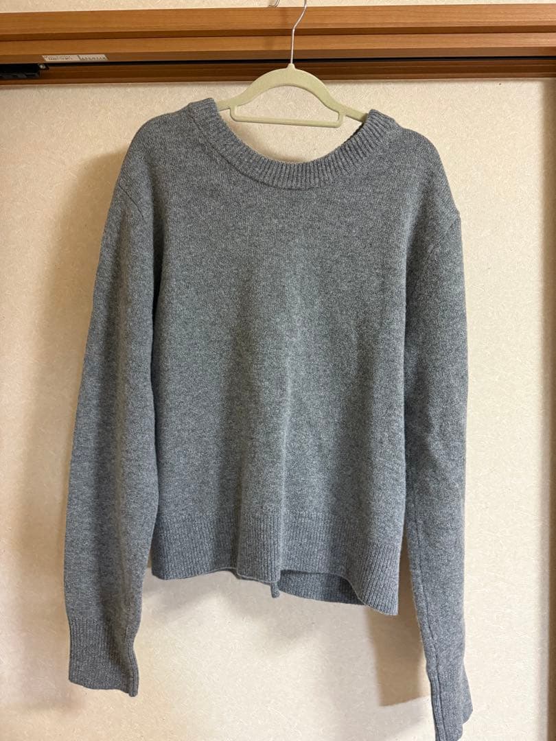 CLANE×広瀬すず FACE CENTER SLIT KNIT TOPS
